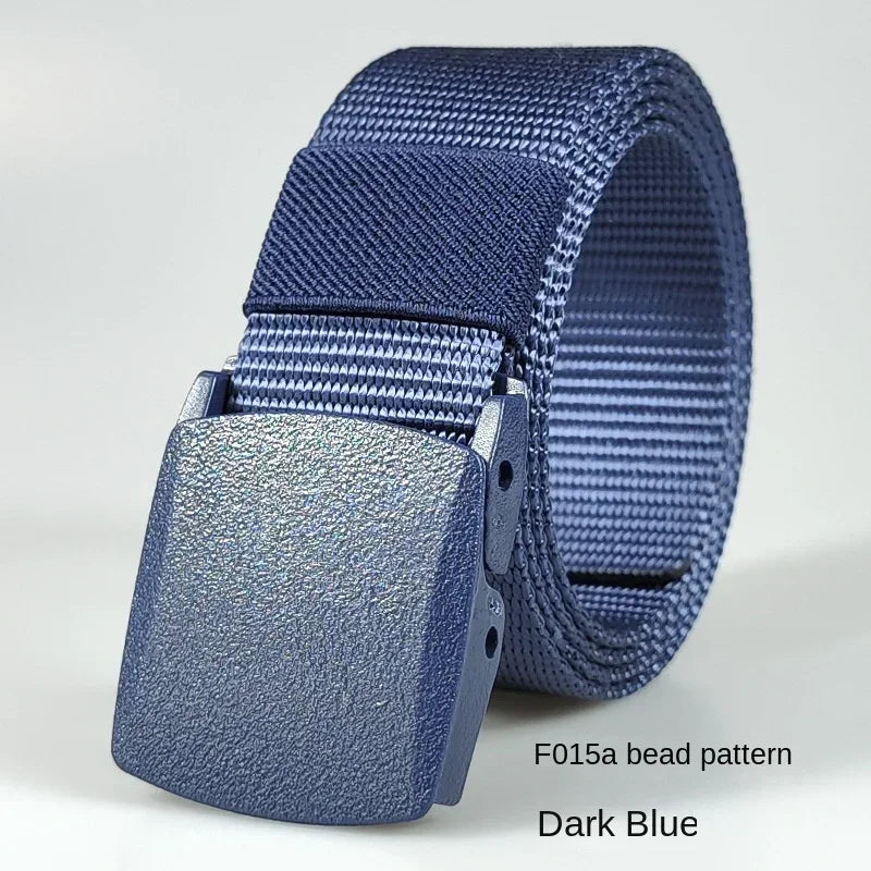 Automatic Buckle Light Comfortable Non-metal  Nylon Belt for Men