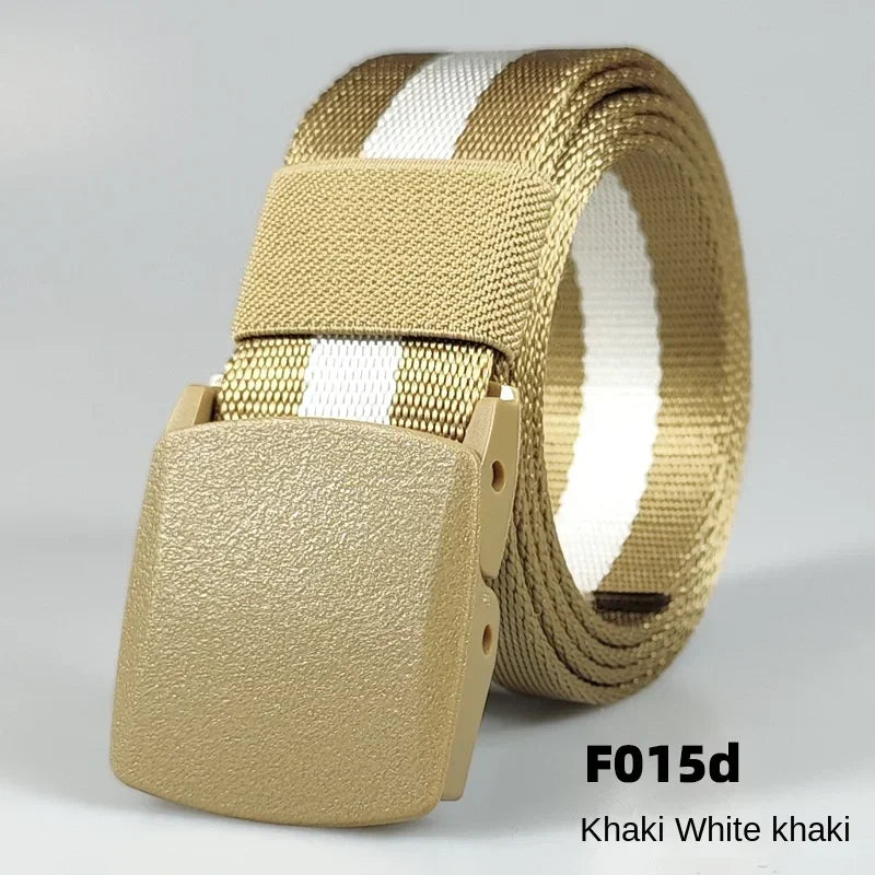 Automatic Buckle Light Comfortable Non-metal  Nylon Belt for Men