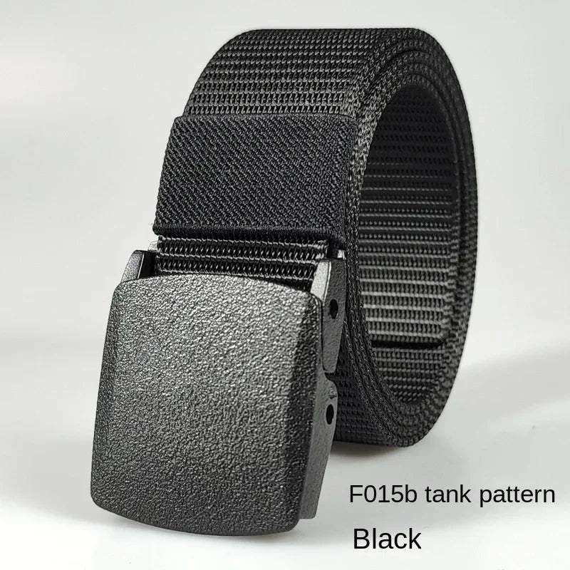 Automatic Buckle Light Comfortable Non-metal  Nylon Belt for Men