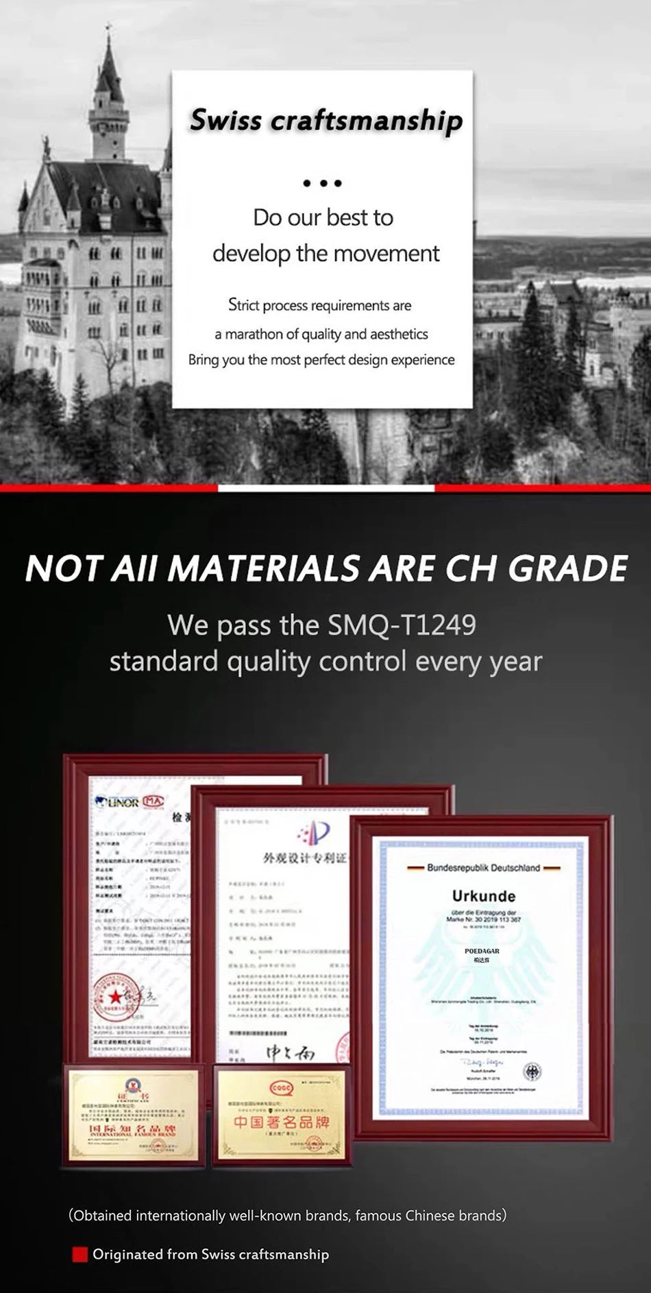 POEDAGAR Luxury Man Watch Quartz Waterproof Luminous Date Chronograph Leather