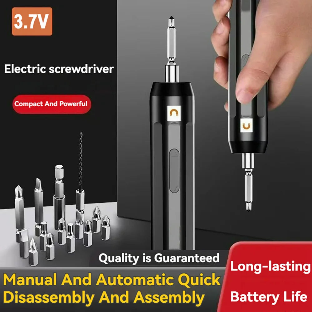 3Nm 3.7V 250r/min Multifunctional Cordless Drill and Cordless Screwdriver 1300mAh Battery Electric Screwdrivers Power Tools Set