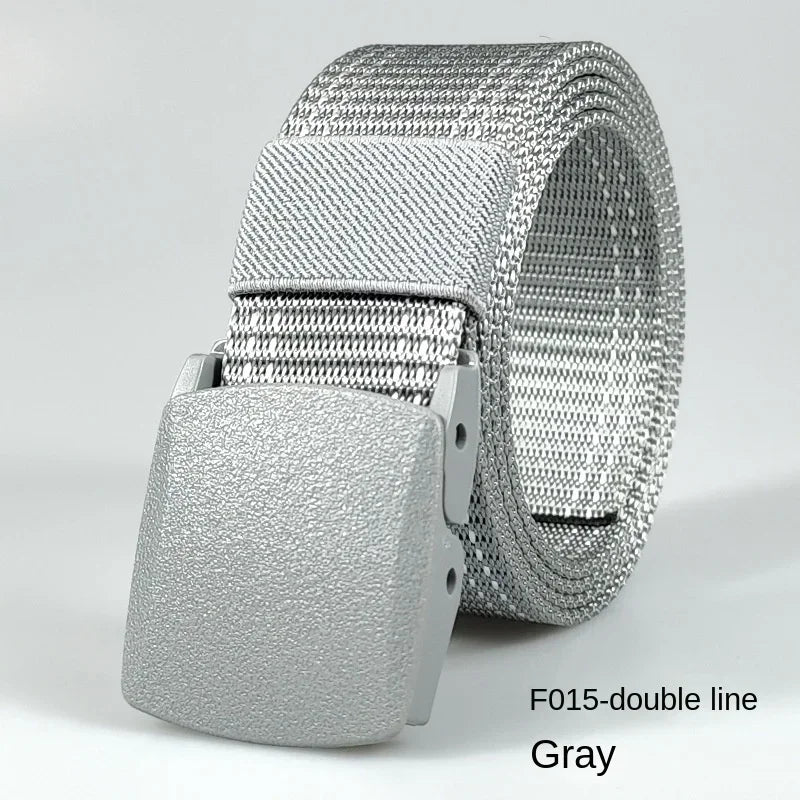 Automatic Buckle Light Comfortable Non-metal  Nylon Belt for Men