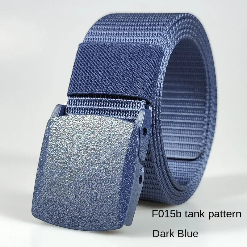 Automatic Buckle Light Comfortable Non-metal  Nylon Belt for Men