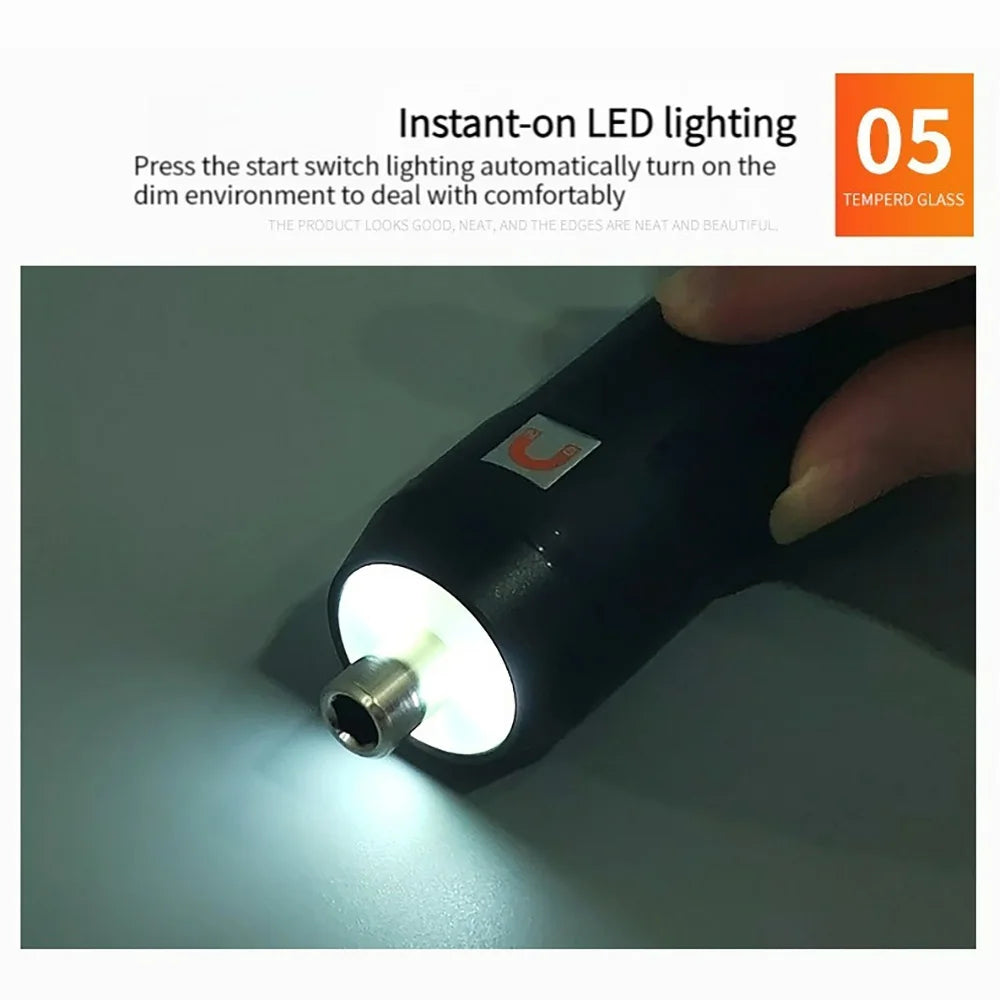 3Nm 3.7V 250r/min Multifunctional Cordless Drill and Cordless Screwdriver 1300mAh Battery Electric Screwdrivers Power Tools Set