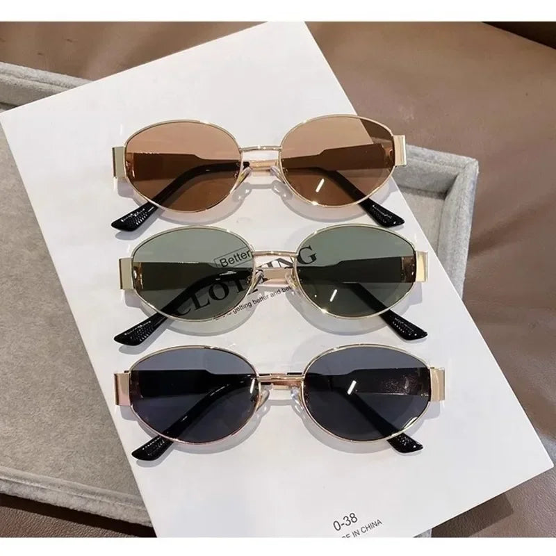 Luxury Metal Brand Sunglasses for Men