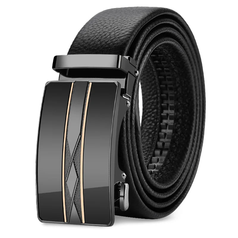 OYIFAN Men Belt Genuine Leather Belt for men Automatic belts