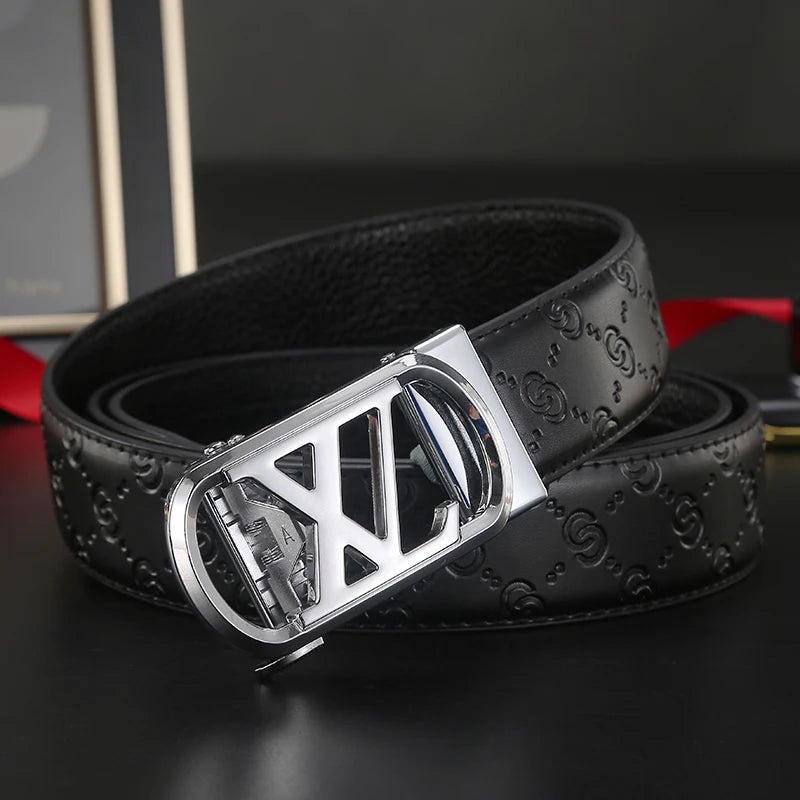 High Quality Metal Automatic Buckle Belt for Men jeans belt