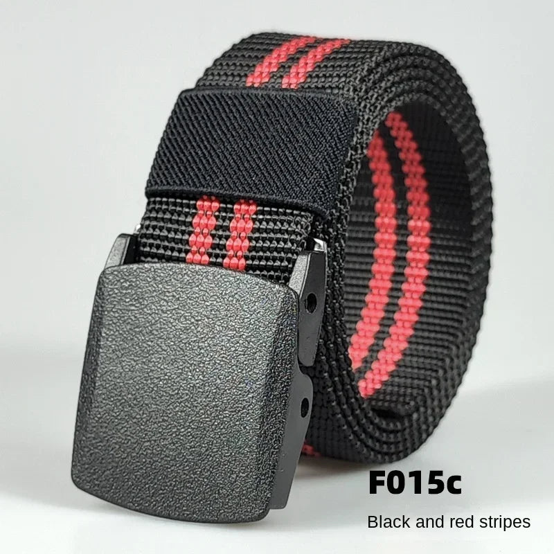 Automatic Buckle Light Comfortable Non-metal  Nylon Belt for Men