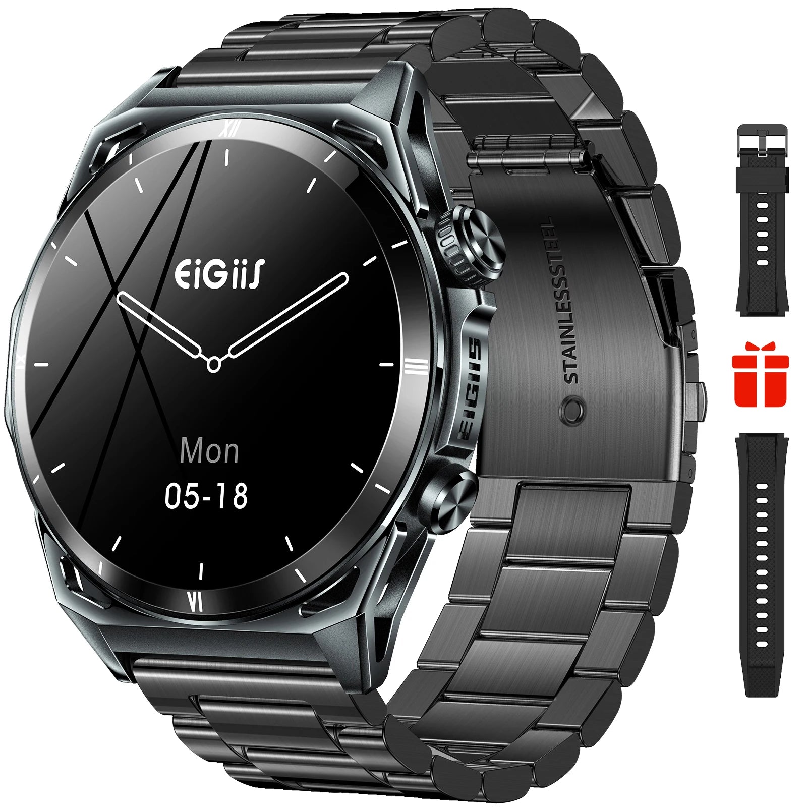 EIGIIS New Smart Watch KE6 1.43" AMOLED Display
