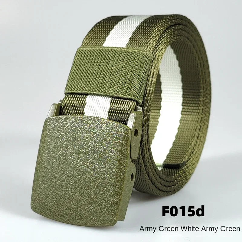 Automatic Buckle Light Comfortable Non-metal  Nylon Belt for Men