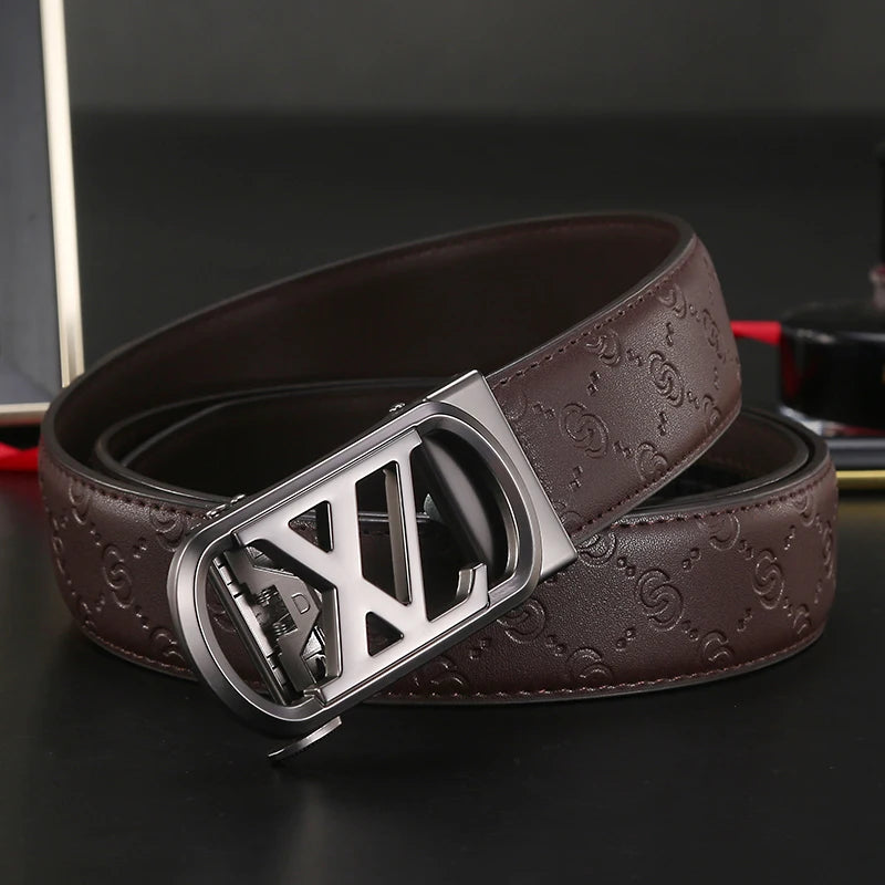 High Quality Metal Automatic Buckle Belt for Men jeans belt