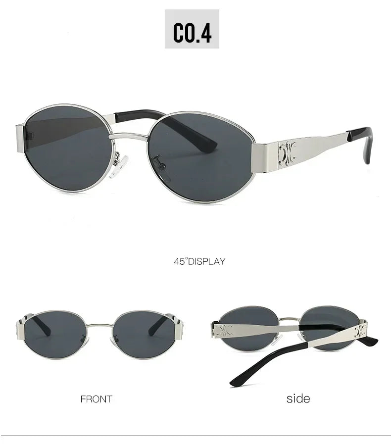 Luxury Metal Brand Sunglasses for Men