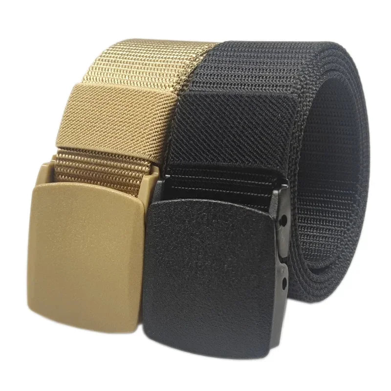 Automatic Buckle Light Comfortable Non-metal  Nylon Belt for Men