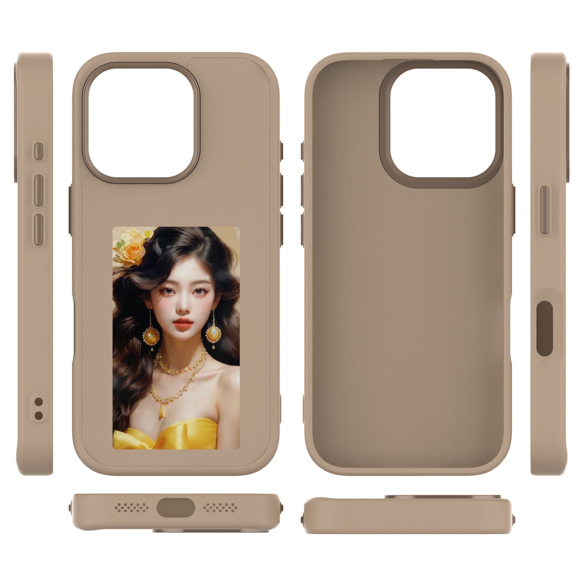 Smart E-ink Screen Phone Case NFC Color Projection Screen